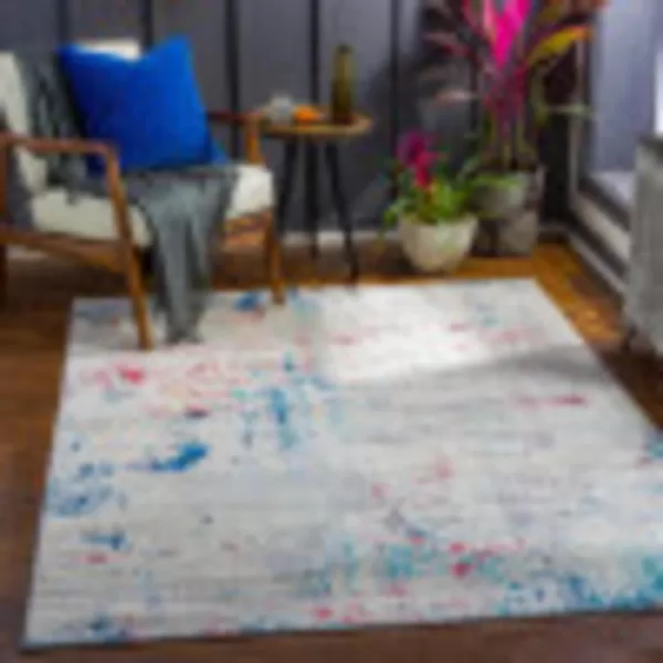 imageArtistic Weavers Doria Modern Abstract Area Rug710quot x 103quotBlueDark RedBlueDark Red