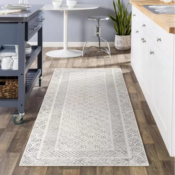 imageLivabliss Melodie Boho Farmhouse Area Rug67quot SquareBeige27 x 73