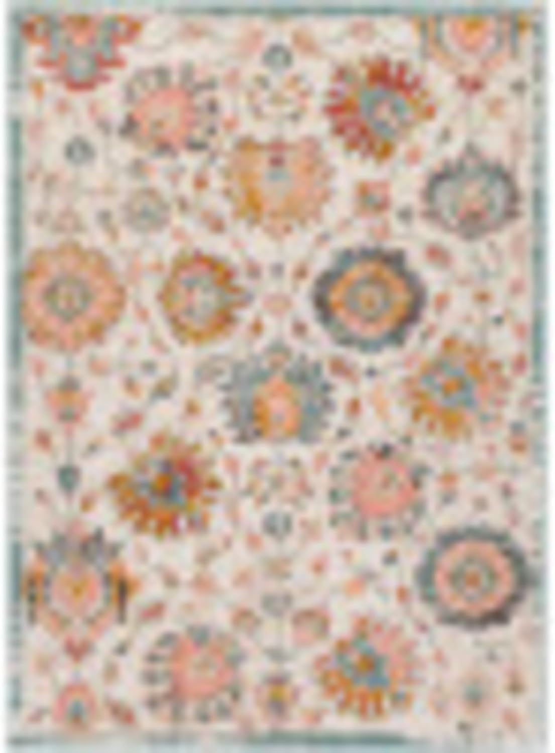 imageLivabliss Craiger Vintage Floral Area Rug52quot x 7IvoryIvory