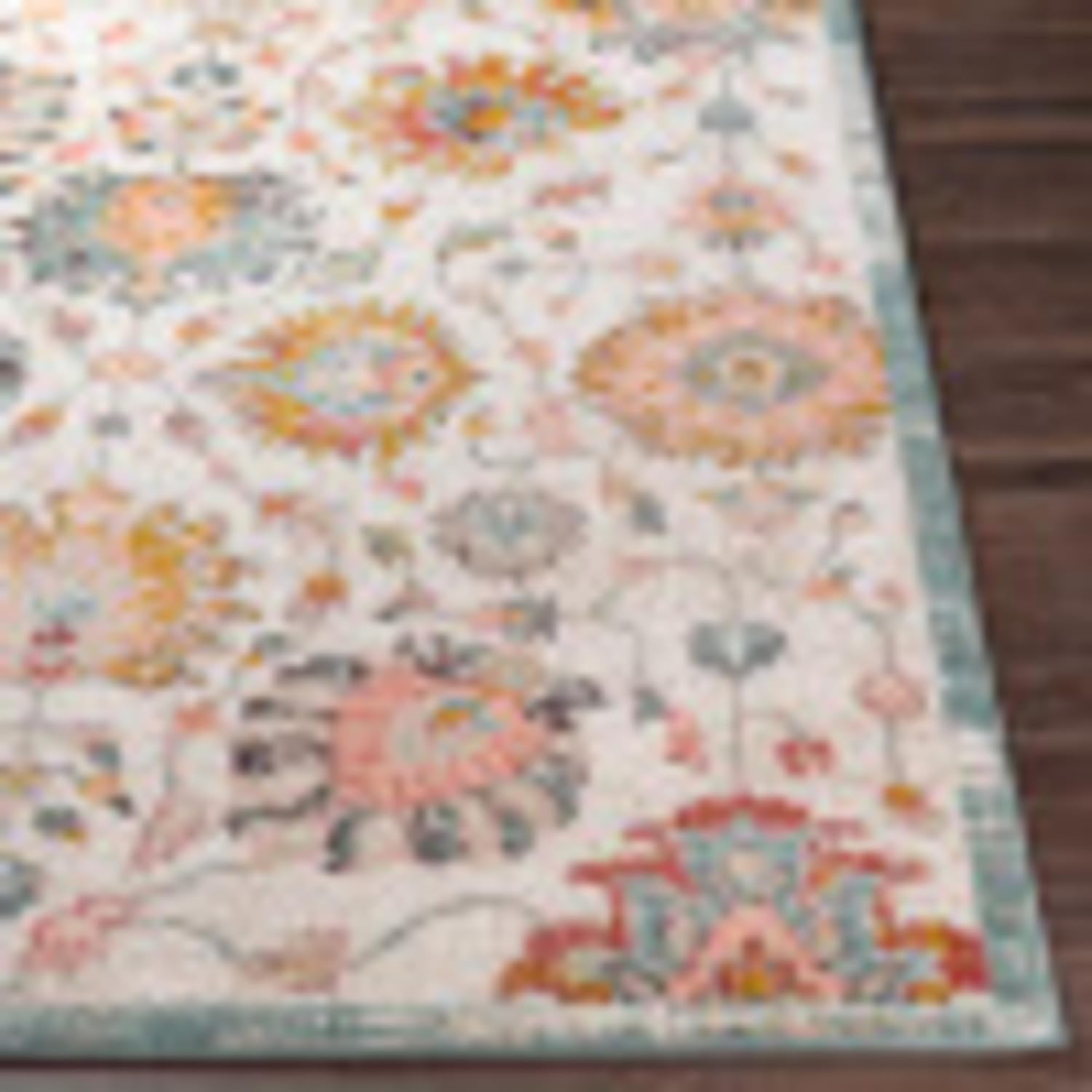 imageLivabliss Craiger Vintage Floral Area Rug52quot x 7IvoryIvory