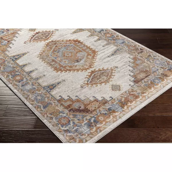 imageArtistic Weavers Amin Traditional Medallion Area Rug 53quot x 7 OrangeDenimOrangeDenim