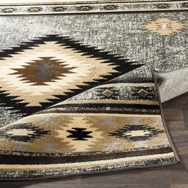 imageArtistic Weavers Celtia Area Rug 53quot x 79quot Black and TanBlack and Tan