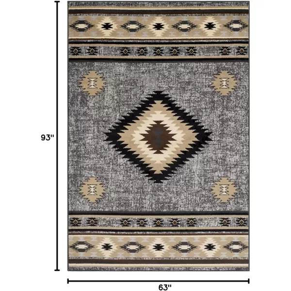 imageArtistic Weavers Celtia Area Rug 53quot x 79quot Black and TanBlack and Tan