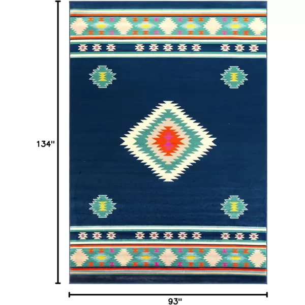 imageArtistic Weavers Celtia Area Rug 53quot x 79quot Black and TanNavy and Aqua