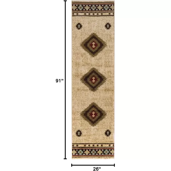 imageArtistic Weavers Celtia Area Rug 53quot x 79quot Black and TanOlive and Burgundy