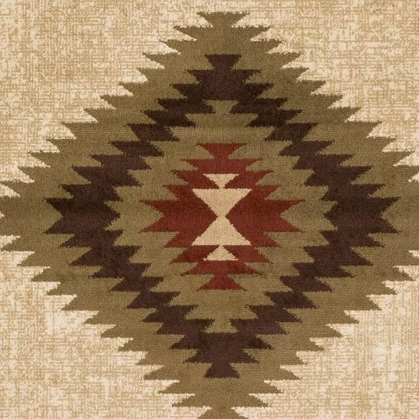 imageArtistic Weavers Celtia Area Rug 53quot x 79quot Black and TanOlive and Burgundy