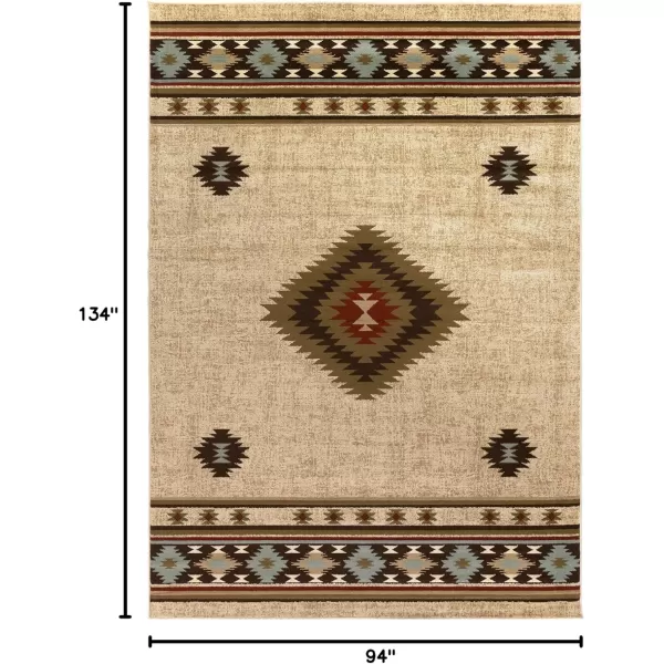 imageArtistic Weavers Celtia Area Rug 53quot x 79quot Black and TanOlive and Burgundy