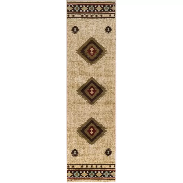 imageArtistic Weavers Celtia Area Rug 53quot x 79quot Black and TanOlive and Burgundy