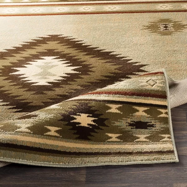 imageArtistic Weavers Celtia Area Rug 53quot x 79quot Black and TanOlive and Dark Brown