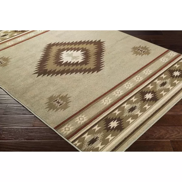 imageArtistic Weavers Celtia Area Rug 53quot x 79quot Black and TanOlive and Dark Brown