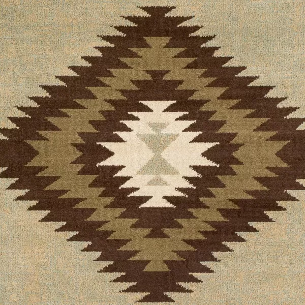 imageArtistic Weavers Celtia Area Rug 53quot x 79quot Black and TanOlive and Dark Brown