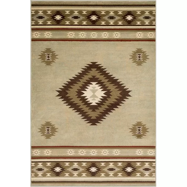 imageArtistic Weavers Celtia Area Rug 53quot x 79quot Black and TanOlive and Dark Brown