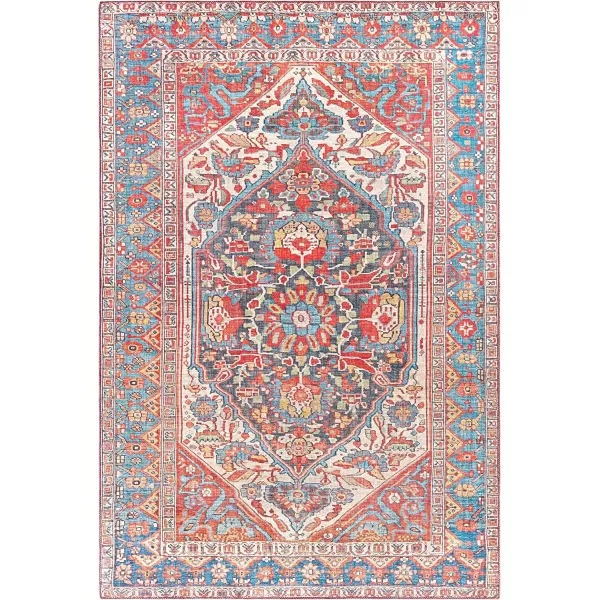 imageArtistic Weavers Garritt Medallion Oriental Area Rug 5 x 76quot RedBlue23 x 39