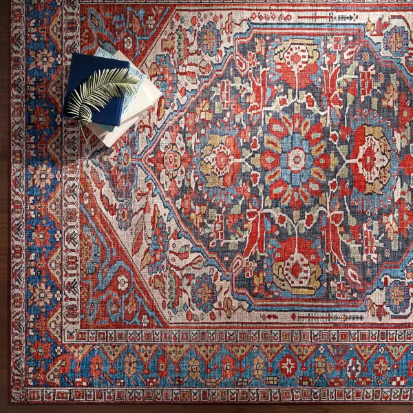 imageArtistic Weavers Garritt Medallion Oriental Area Rug 5 x 76quot RedBlue5 x 76