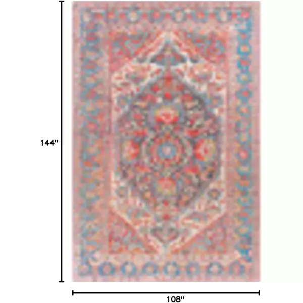 imageArtistic Weavers Garritt Medallion Oriental Area Rug 5 x 76quot RedBlue9 x 12