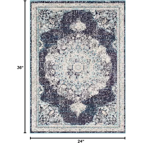 imageArtistic Weavers Kimber Area Rug 53quot x 73quot BlueBlue and Gray