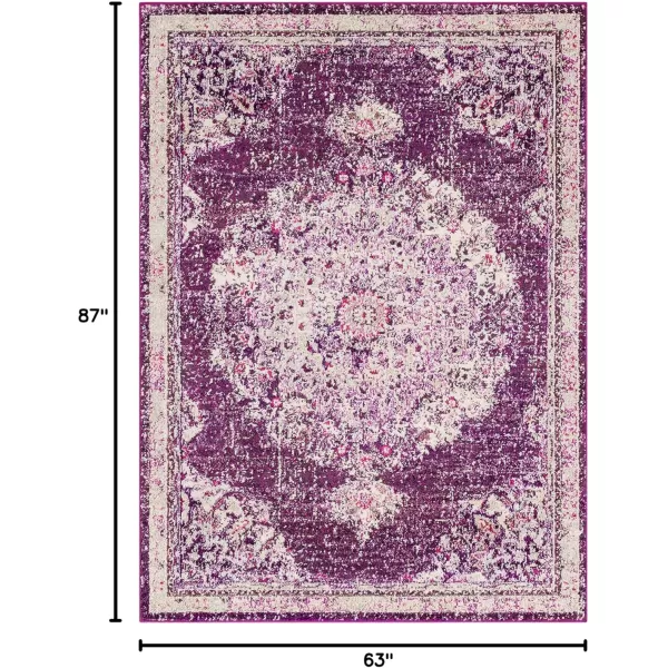 imageArtistic Weavers Kimber Area Rug 53quot x 73quot BlueFuchsia