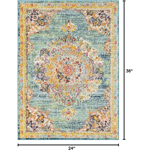 imageArtistic Weavers Kimber Area Rug 53quot x 73quot BlueGray and Teal