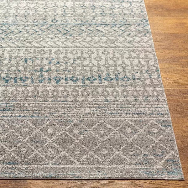 imageLivabliss Chester Boho Moroccan Washable Area Rug53quot x 7 Light GreyBlueGrey