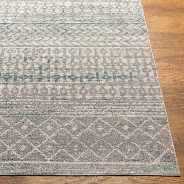 imageLivabliss Chester Boho Moroccan Washable Area Rug53quot x 7 Light GreyBlueGrey