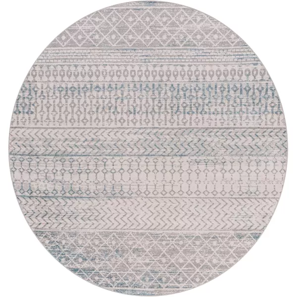 imageLivabliss Chester Boho Moroccan Washable Area Rug53quot x 7 Light GreyLight Grey