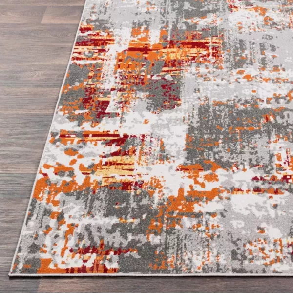 imageLivabliss Dreama Modern Abstract Area Rug53quot x 77quotBurnt Orange53 x 77