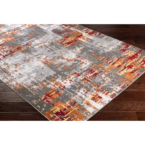 imageLivabliss Dreama Modern Abstract Area Rug53quot x 77quotBurnt Orange53 x 77