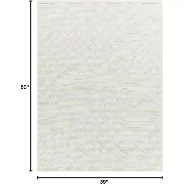 imageLivabliss Lyna Modern Washable Rug5 x 72quotCream33 x 5