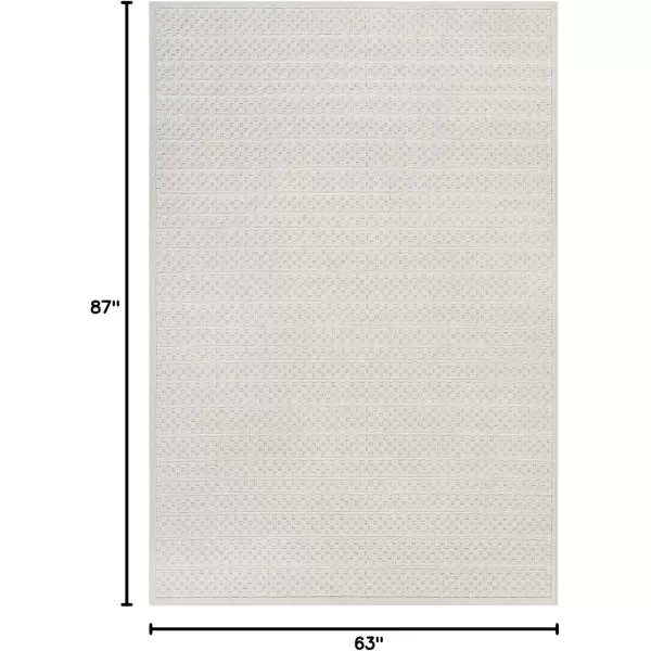 imageLivabliss Reea Outdoor Geometric Area Rug 53quot x 73quot Cream53 x 73