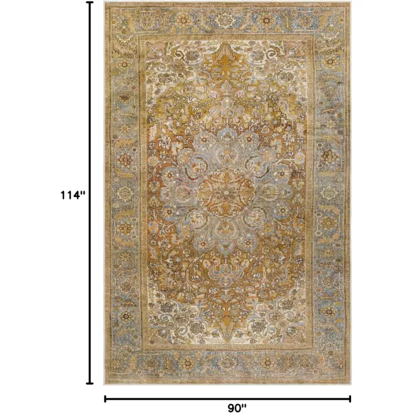 imageLivabliss Seraphina Oriental Washable Area Rug 5 x 76quot BrownBrown