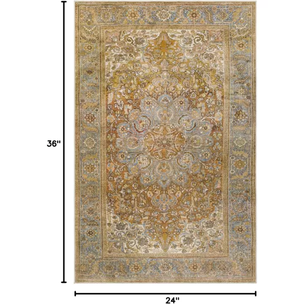 imageLivabliss Seraphina Oriental Washable Area Rug 5 x 76quot BrownBrown