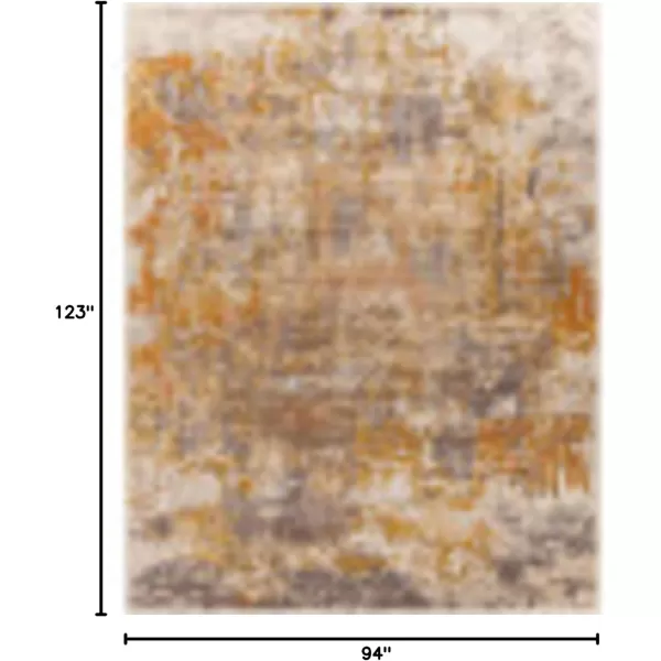 imageLivabliss Shweta Modern Abstract Area Rug 52 x 7 Medium BrownRustMedium Brown Rust