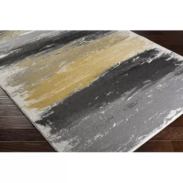 imageNicola Gray and Yellow Modern Area Rug 53quot x 76