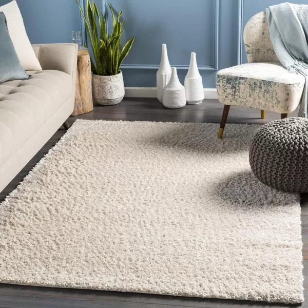 imageLivabliss Beckett Area Rug 53quot x 73quot WhiteBeige