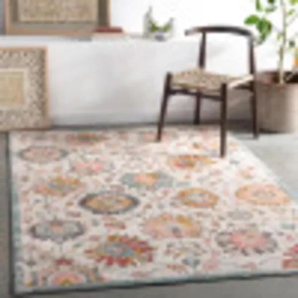 imageLivabliss Craiger Vintage Floral Area Rug52quot x 7IvoryIvory