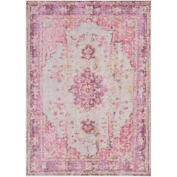 imageLivabliss Emilio Updated Traditional Area Rug53quot x 71quotBright PinkBright Pink