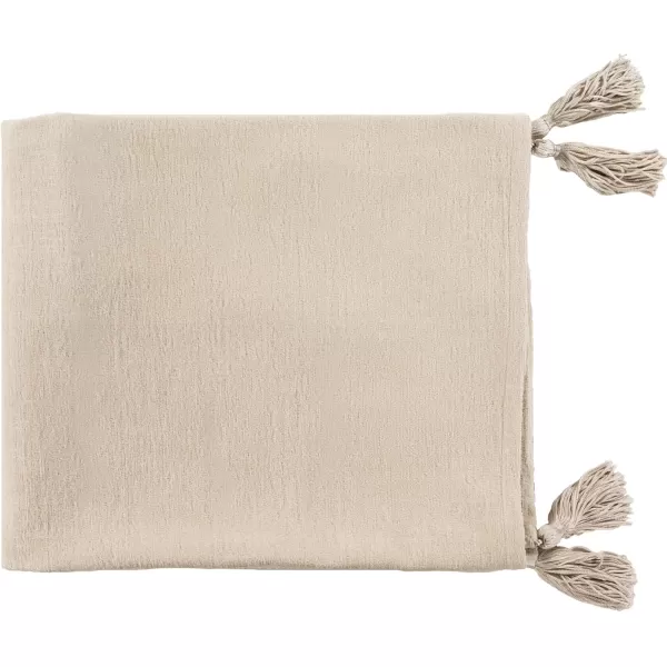 imageArtistic Weavers Sancerre Modern Distressed Decorative Throw Blanket 50quot W x 60quot LKhaki