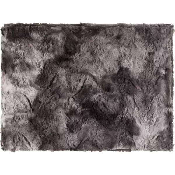 imageArtistic Weavers Epernay Modern Faux Fur Decorative Throw Blanket 50quot W x 70quot L Medium Grey