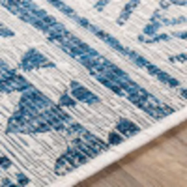 imageArtistic Weavers Esperanza Outdoor Area Rug67quot SquareBlueWhiteBlueWhite