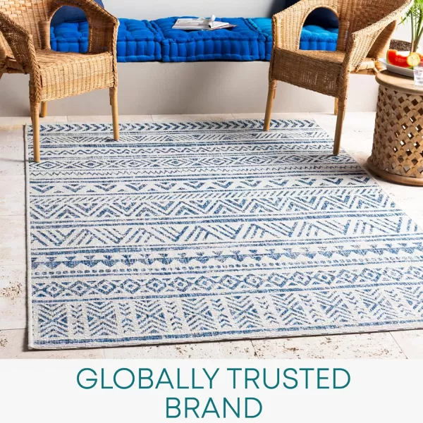 imageArtistic Weavers Esperanza Outdoor Area Rug67quot SquareBlueWhiteBlueWhite