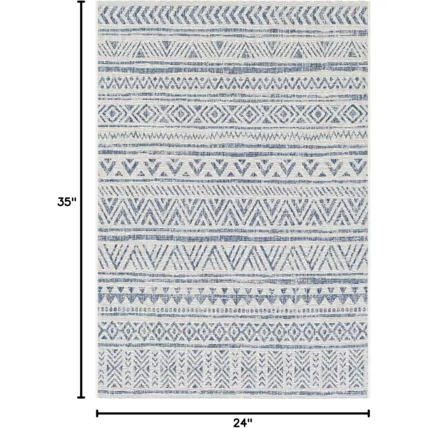 imageArtistic Weavers Esperanza Outdoor Area Rug67quot SquareBlueWhiteBlueWhite