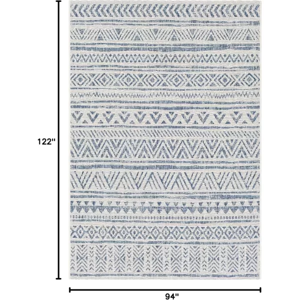 imageArtistic Weavers Esperanza Outdoor Area Rug67quot SquareBlueWhiteBlueWhite