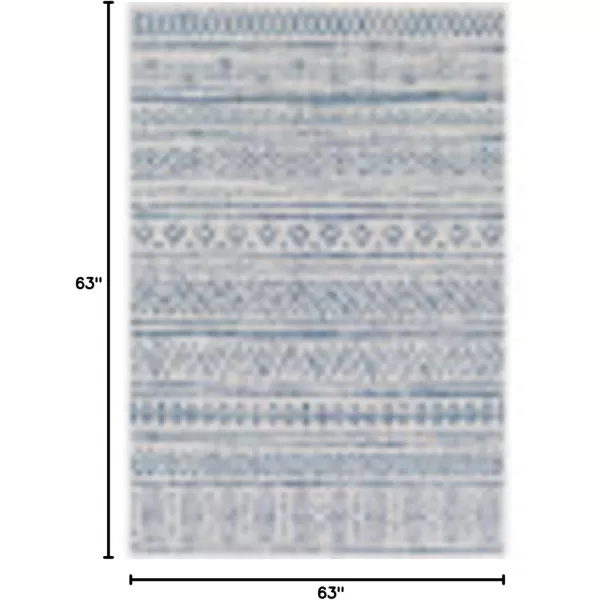 imageArtistic Weavers Esperanza Outdoor Area Rug67quot SquareBlueWhiteBlueWhite