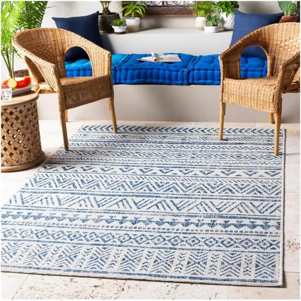 imageArtistic Weavers Esperanza Outdoor Area Rug67quot SquareBlueWhiteBlueWhite