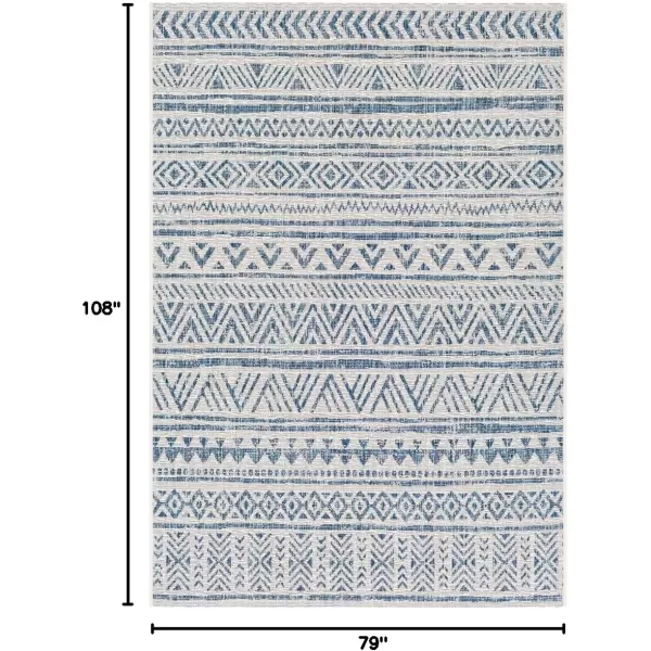 imageArtistic Weavers Esperanza Outdoor Area Rug67quot SquareBlueWhiteBlueWhite