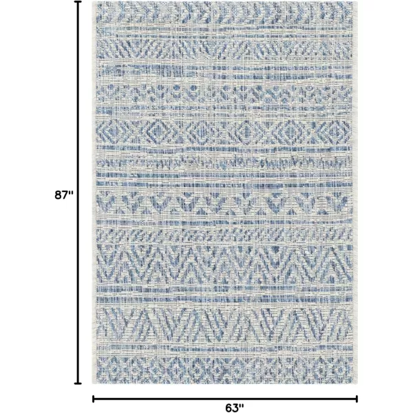 imageArtistic Weavers Esperanza Outdoor Area Rug67quot SquareBlueWhiteDenim