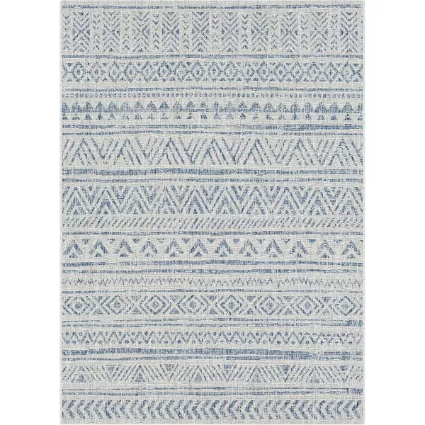 imageArtistic Weavers Esperanza Outdoor Area Rug67quot SquareBlueWhiteDenim