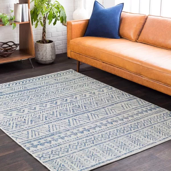 imageArtistic Weavers Esperanza Outdoor Area Rug67quot SquareBlueWhiteDenim