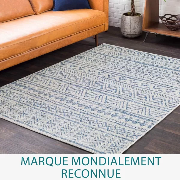 imageArtistic Weavers Esperanza Outdoor Area Rug67quot SquareBlueWhiteDenim