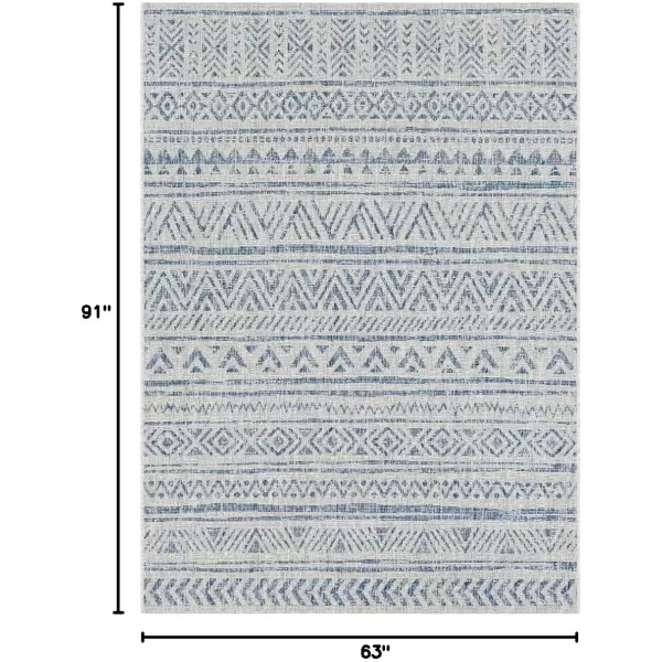 imageArtistic Weavers Esperanza Outdoor Area Rug67quot SquareBlueWhiteDenim